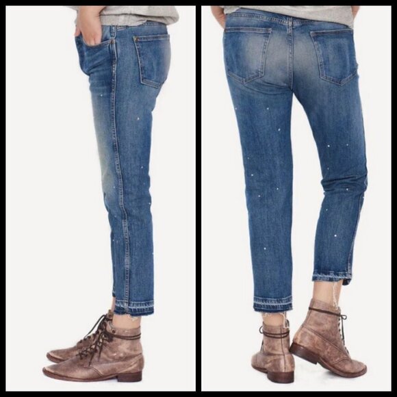 💕THE GREAT💕 The Fellow Jeans Drifter Wash with Rhinestones Button Fly 27 NWT - Picture 2 of 16